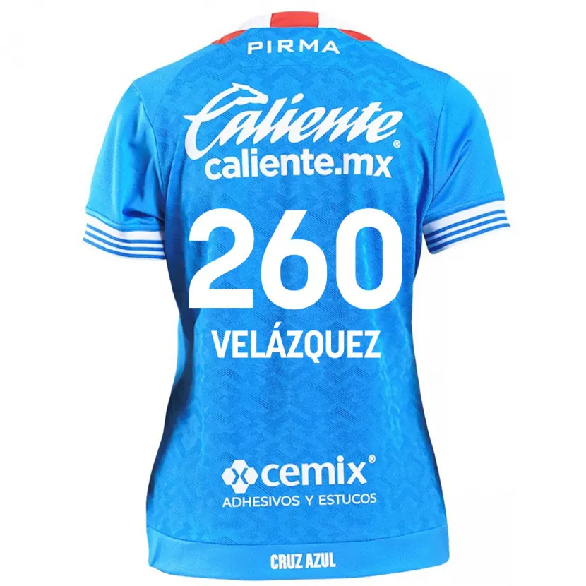 Danxen Niño Camiseta Víctor Velázquez #260 Cielo Azul 1ª Equipación 2024/25 La Camisa