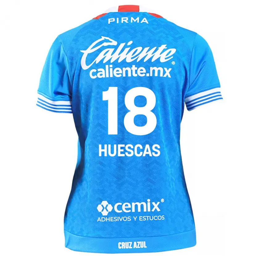 Danxen Niño Camiseta Rodrigo Huescas #18 Cielo Azul 1ª Equipación 2024/25 La Camisa