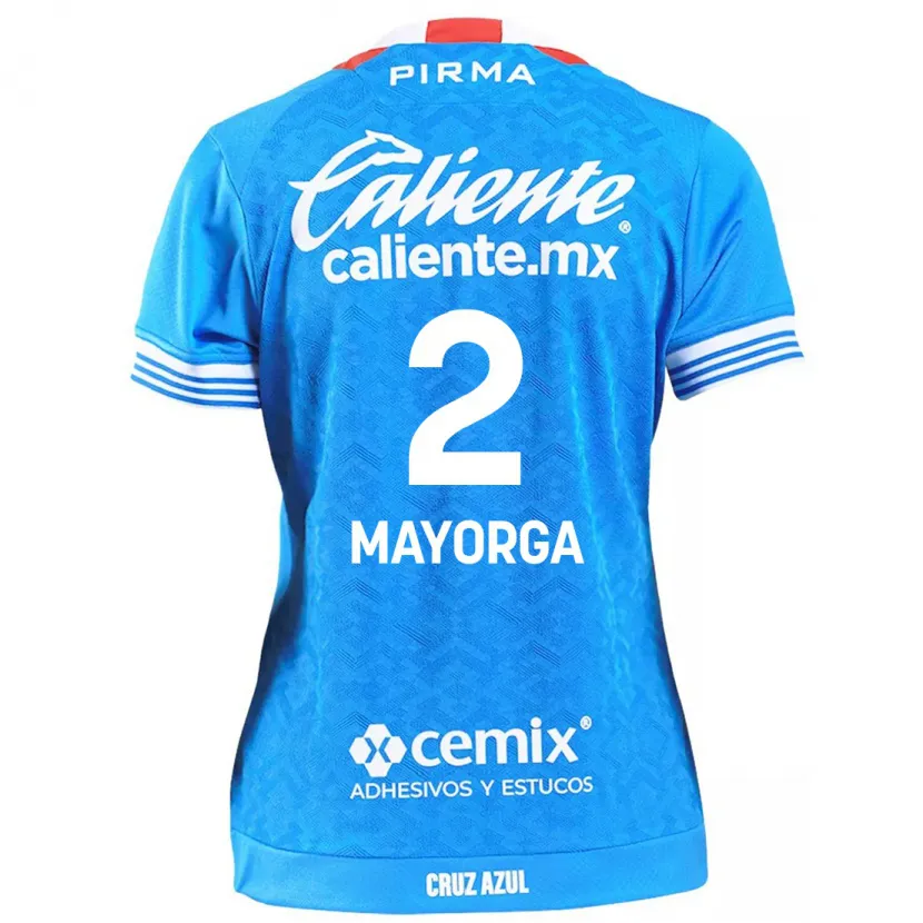 Danxen Niño Camiseta Alejandro Mayorga #2 Cielo Azul 1ª Equipación 2024/25 La Camisa