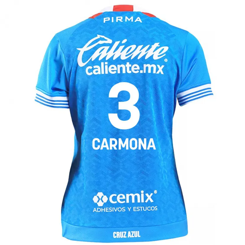 Danxen Niño Camiseta Edith Carmona #3 Cielo Azul 1ª Equipación 2024/25 La Camisa