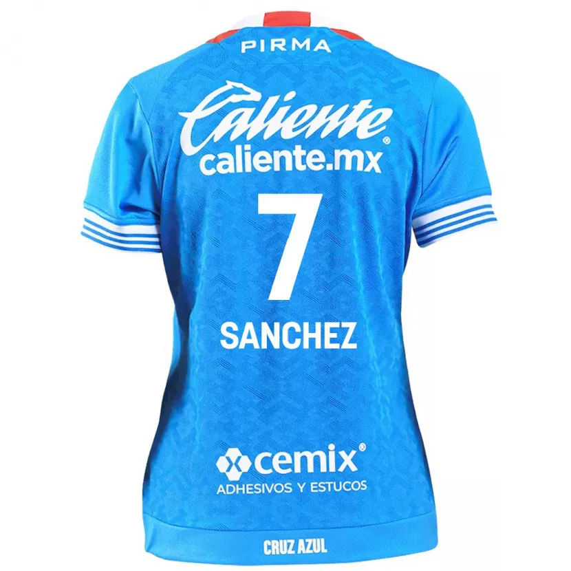 Danxen Niño Camiseta Andrea Sanchez #7 Cielo Azul 1ª Equipación 2024/25 La Camisa