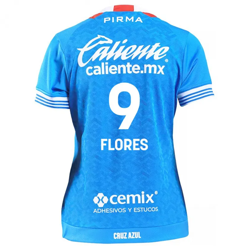 Danxen Niño Camiseta Daniela Flores #9 Cielo Azul 1ª Equipación 2024/25 La Camisa