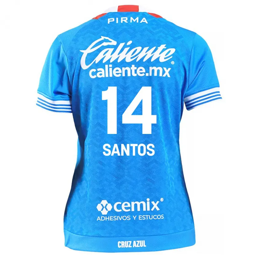 Danxen Niño Camiseta Eleisa Santos #14 Cielo Azul 1ª Equipación 2024/25 La Camisa