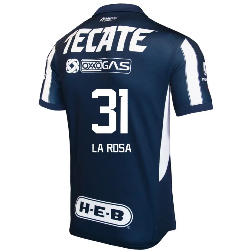 Danxen Niño Camiseta Roberto De La Rosa #31 Azul Rojo Blanco 1ª Equipación 2024/25 La Camisa