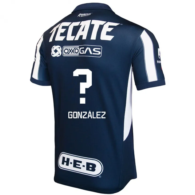 Danxen Niño Camiseta Irvin González #0 Azul Rojo Blanco 1ª Equipación 2024/25 La Camisa