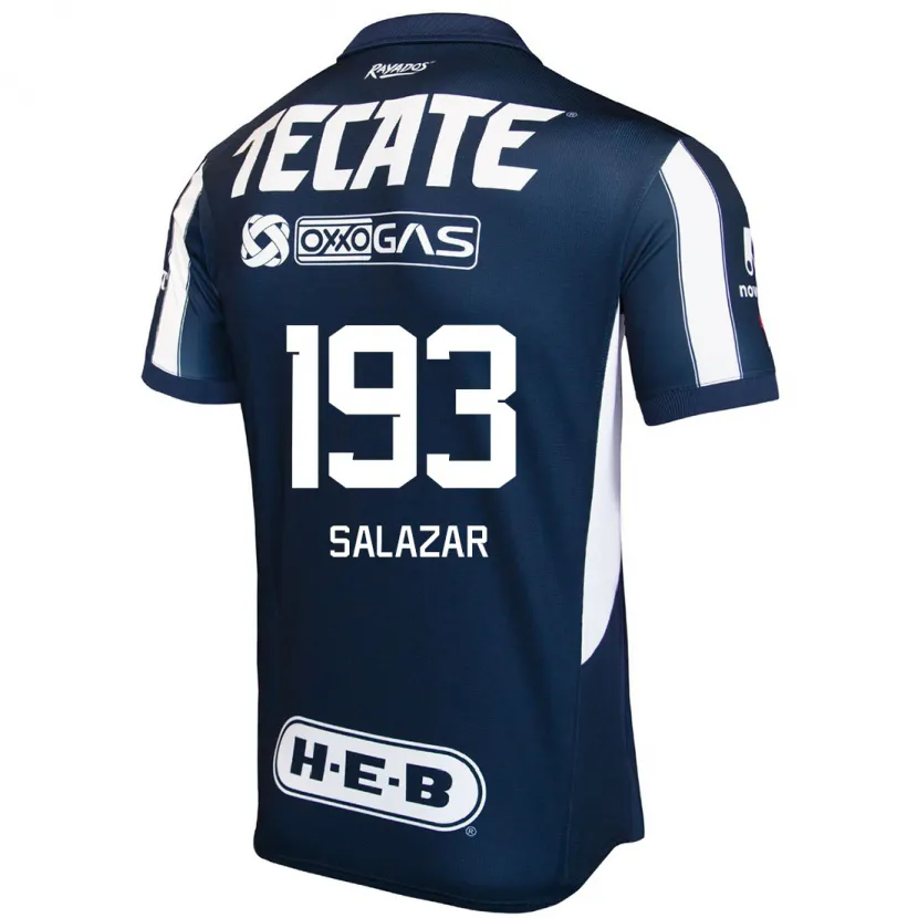 Danxen Niño Camiseta Jofran Salazar #193 Azul Rojo Blanco 1ª Equipación 2024/25 La Camisa