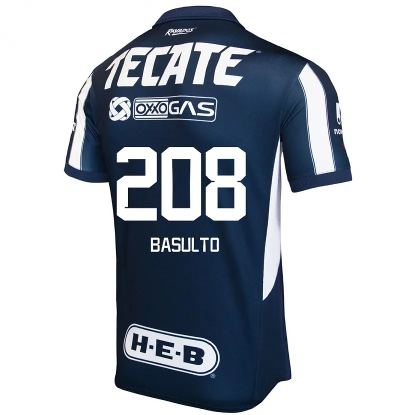 Danxen Niño Camiseta Luis Basulto #208 Azul Rojo Blanco 1ª Equipación 2024/25 La Camisa