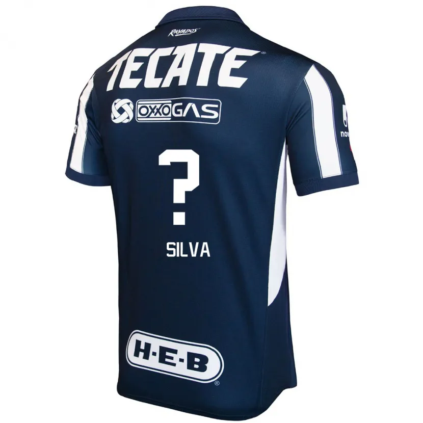 Danxen Niño Camiseta Patricio Silva #0 Azul Rojo Blanco 1ª Equipación 2024/25 La Camisa