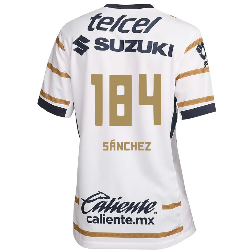 Danxen Niño Camiseta Manuel Sánchez #184 Obsidiana Blanca 1ª Equipación 2024/25 La Camisa