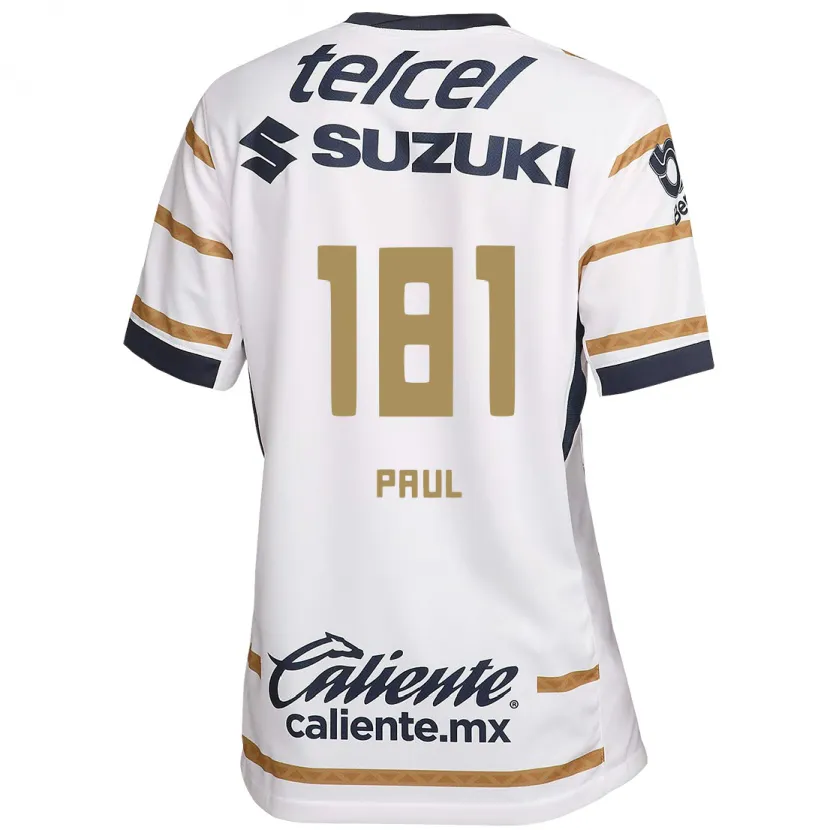 Danxen Niño Camiseta Miguel Paul #181 Obsidiana Blanca 1ª Equipación 2024/25 La Camisa