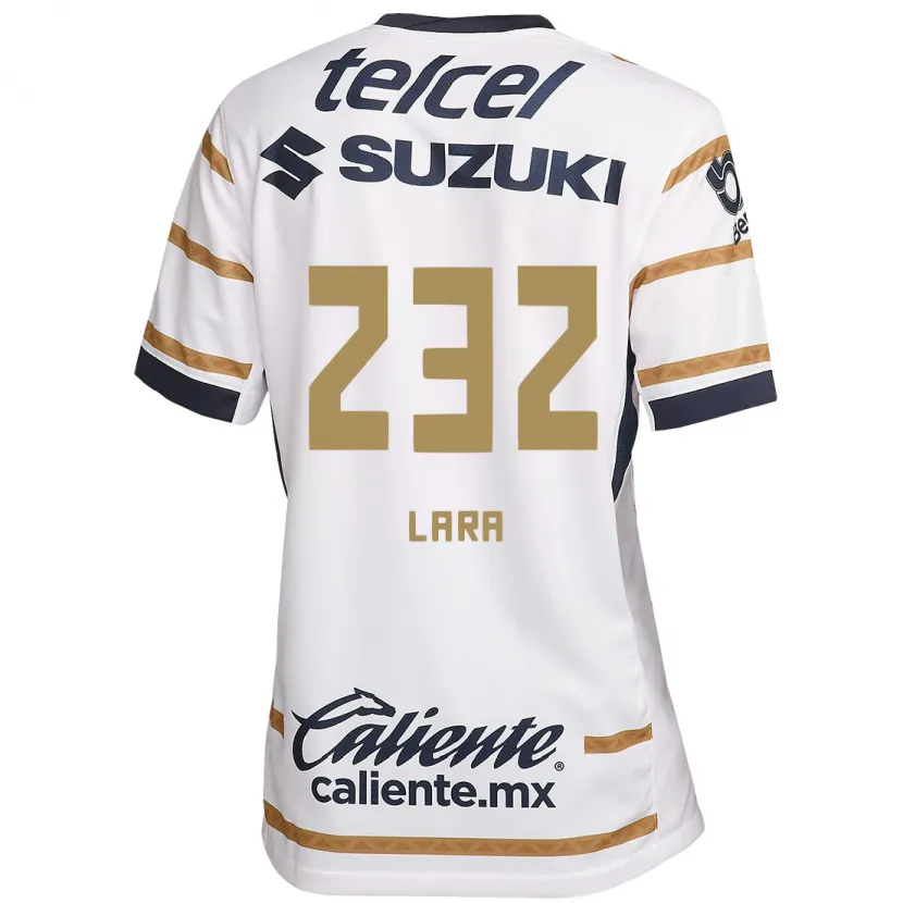 Danxen Niño Camiseta Pablo Lara #232 Obsidiana Blanca 1ª Equipación 2024/25 La Camisa