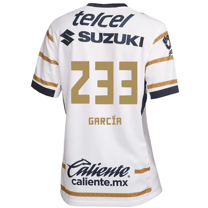 Danxen Niño Camiseta Carlos García #233 Obsidiana Blanca 1ª Equipación 2024/25 La Camisa