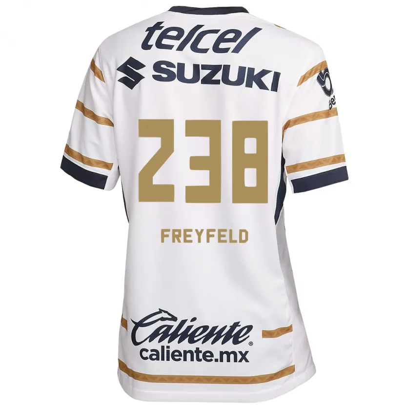 Danxen Niño Camiseta Julián Freyfeld #238 Obsidiana Blanca 1ª Equipación 2024/25 La Camisa