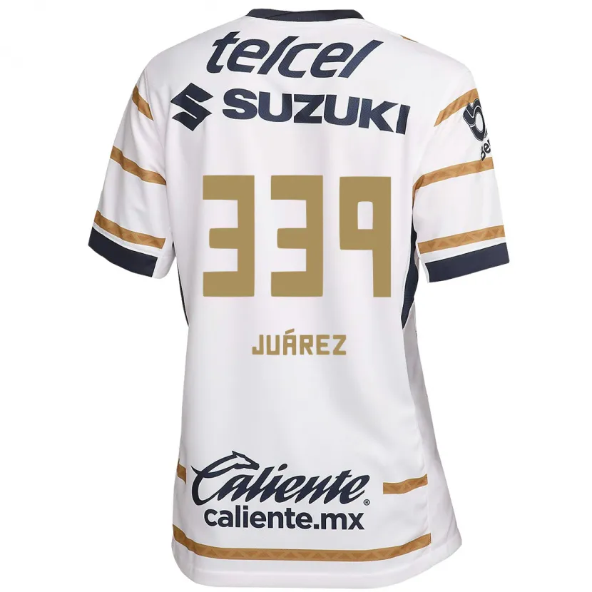 Danxen Niño Camiseta Jonathan Juárez #339 Obsidiana Blanca 1ª Equipación 2024/25 La Camisa