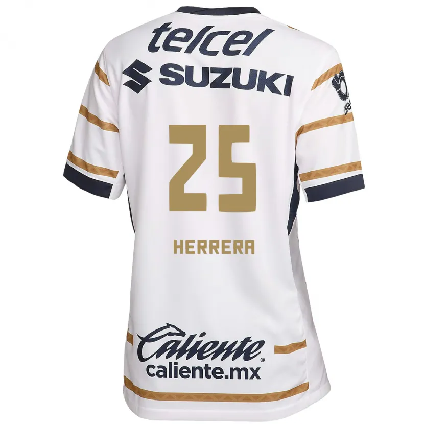 Danxen Niño Camiseta Laura Herrera #25 Obsidiana Blanca 1ª Equipación 2024/25 La Camisa