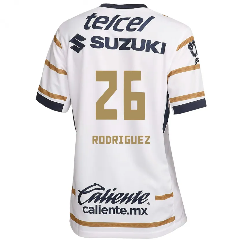 Danxen Niño Camiseta Lucia Rodriguez #26 Obsidiana Blanca 1ª Equipación 2024/25 La Camisa