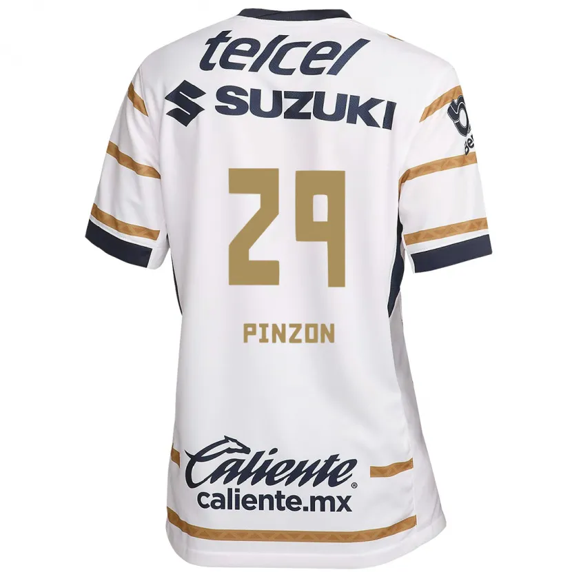 Danxen Niño Camiseta Liceth Pinzon #29 Obsidiana Blanca 1ª Equipación 2024/25 La Camisa