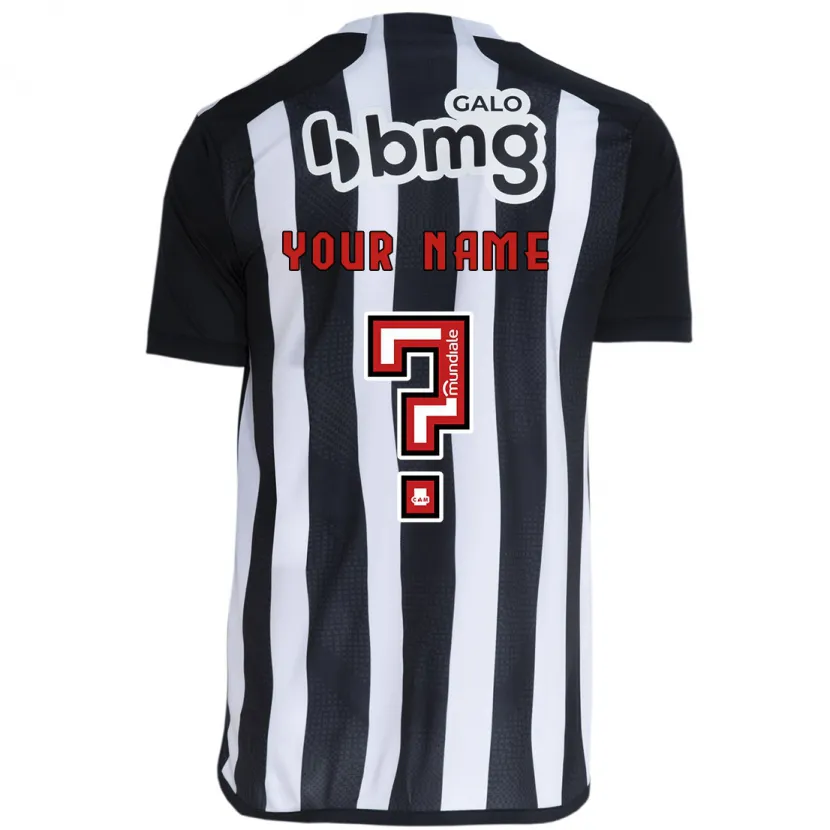 Danxen Niño Camiseta Su Nombre #0 Blanco Negro 1ª Equipación 2024/25 La Camisa