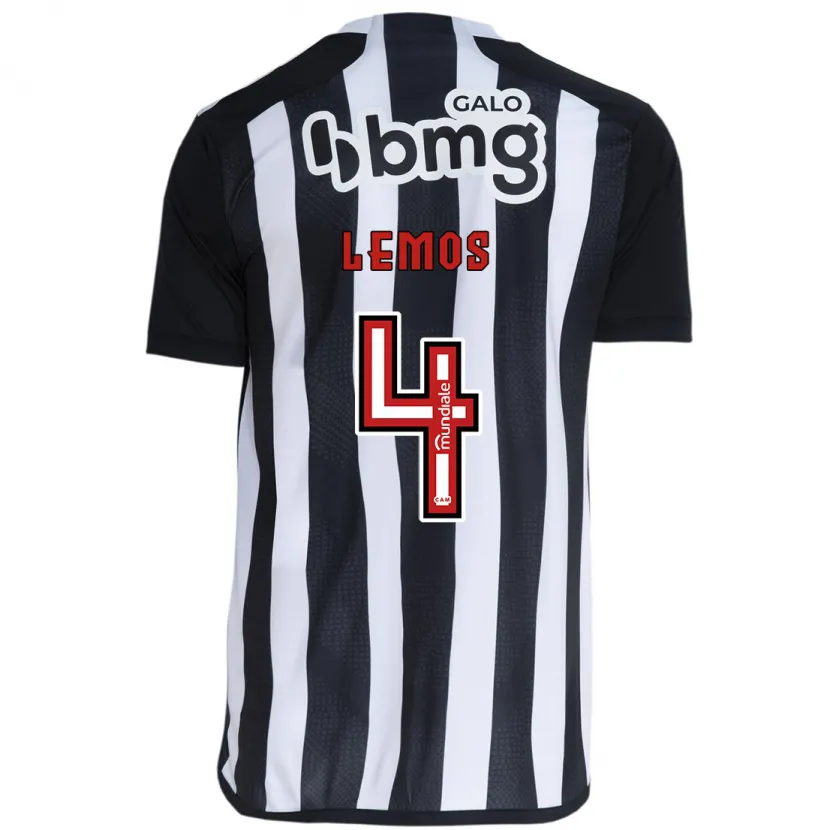 Danxen Niño Camiseta Mauricio Lemos #4 Blanco Negro 1ª Equipación 2024/25 La Camisa