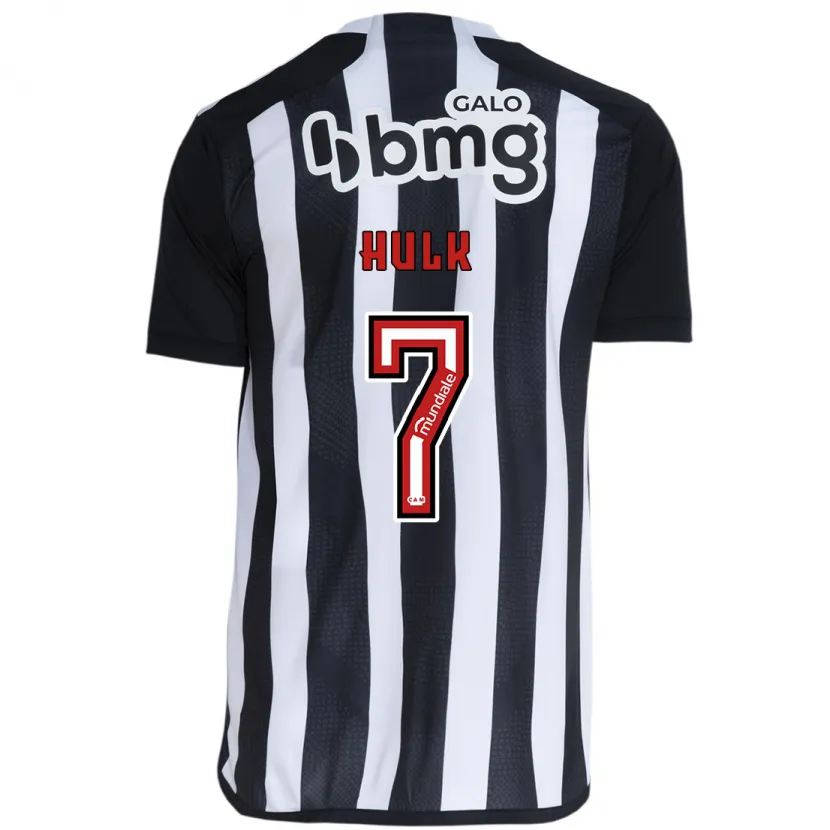 Danxen Niño Camiseta Hulk #7 Blanco Negro 1ª Equipación 2024/25 La Camisa