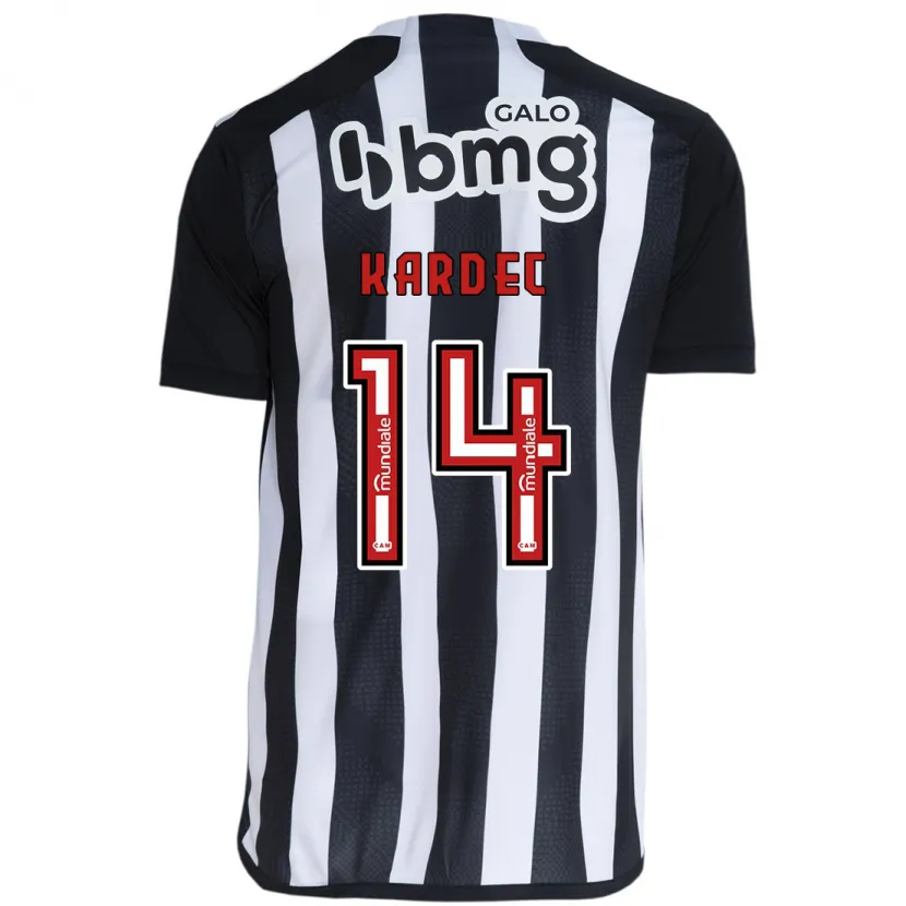 Danxen Niño Camiseta Alan Kardec #14 Blanco Negro 1ª Equipación 2024/25 La Camisa