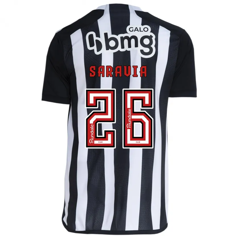 Danxen Niño Camiseta Renzo Saravia #26 Blanco Negro 1ª Equipación 2024/25 La Camisa