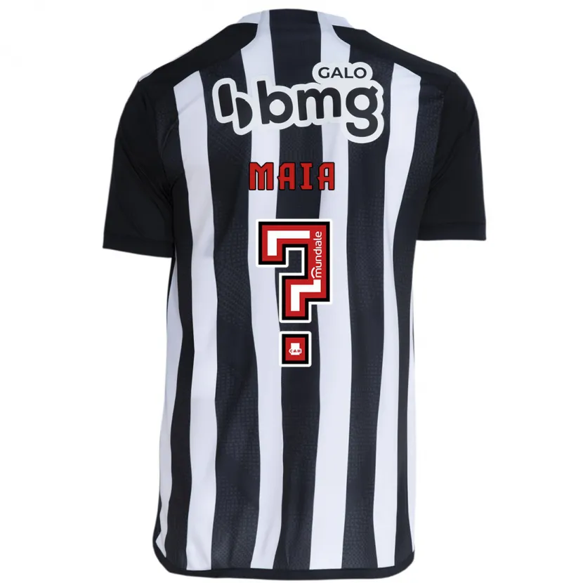 Danxen Niño Camiseta Caio Maia #0 Blanco Negro 1ª Equipación 2024/25 La Camisa