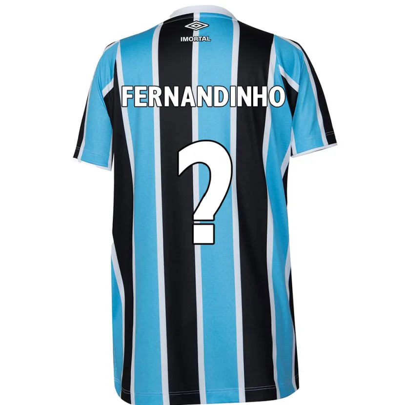 Danxen Niño Camiseta Fernandinho #0 Azul Negro Blanco 1ª Equipación 2024/25 La Camisa