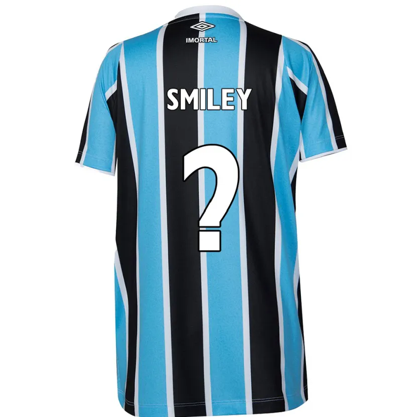 Danxen Niño Camiseta Smiley #0 Azul Negro Blanco 1ª Equipación 2024/25 La Camisa