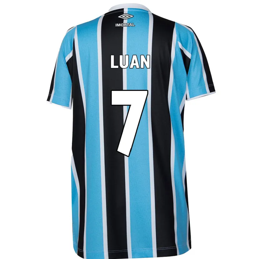 Danxen Niño Camiseta Luan #7 Azul Negro Blanco 1ª Equipación 2024/25 La Camisa