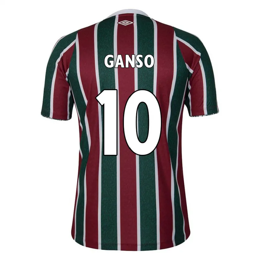 Danxen Niño Camiseta Ganso #10 Verde Granate Blanco 1ª Equipación 2024/25 La Camisa