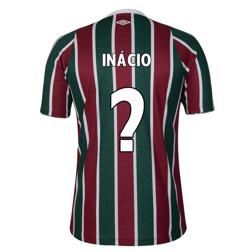 Danxen Niño Camiseta João Inácio #0 Verde Granate Blanco 1ª Equipación 2024/25 La Camisa