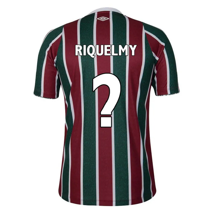 Danxen Niño Camiseta Riquelmy #0 Verde Granate Blanco 1ª Equipación 2024/25 La Camisa