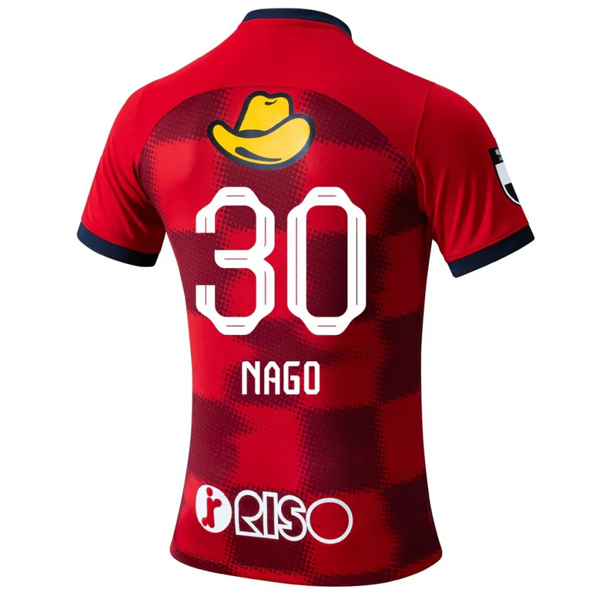 Danxen Niño Camiseta Shintaro Nago #30 Rojo Azul Blanco 1ª Equipación 2024/25 La Camisa