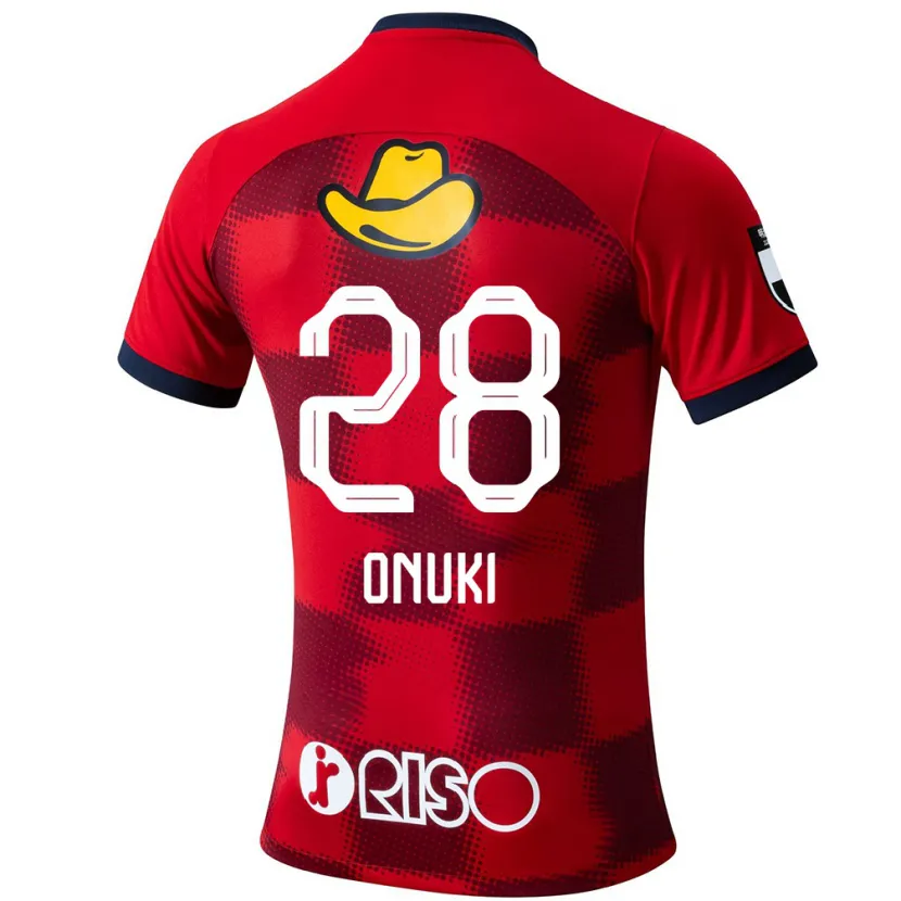 Danxen Niño Camiseta Rui Onuki #28 Rojo Azul Blanco 1ª Equipación 2024/25 La Camisa