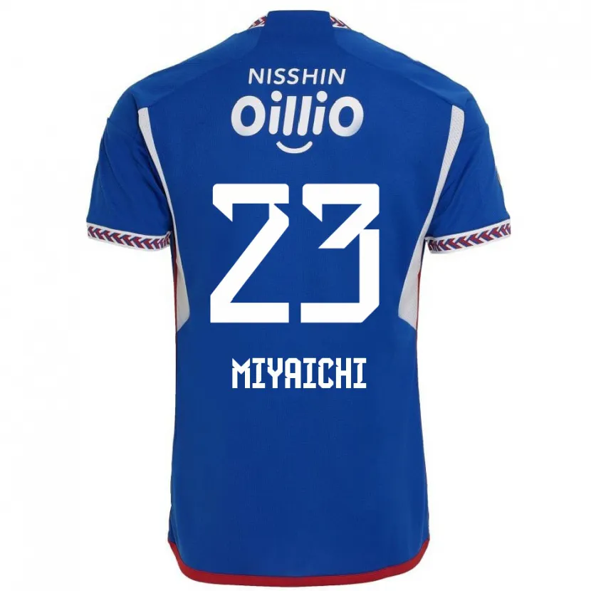 Danxen Niño Camiseta Ryo Miyaichi #23 Azul Blanco Rojo 1ª Equipación 2024/25 La Camisa