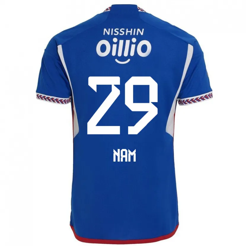 Danxen Niño Camiseta Tae-Hee Nam #29 Azul Blanco Rojo 1ª Equipación 2024/25 La Camisa