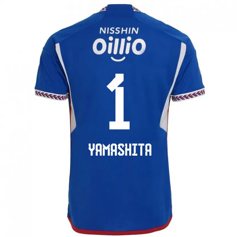 Danxen Niño Camiseta Shoma Yamashita #1 Azul Blanco Rojo 1ª Equipación 2024/25 La Camisa