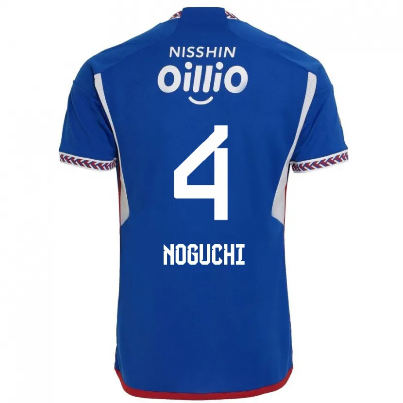 Danxen Niño Camiseta Reno Noguchi #4 Azul Blanco Rojo 1ª Equipación 2024/25 La Camisa