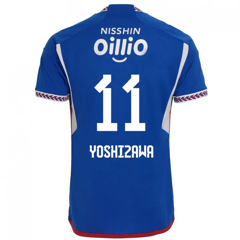 Danxen Niño Camiseta Mirai Yoshizawa #11 Azul Blanco Rojo 1ª Equipación 2024/25 La Camisa