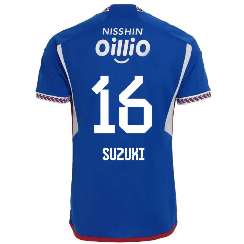 Danxen Niño Camiseta Kai Suzuki #16 Azul Blanco Rojo 1ª Equipación 2024/25 La Camisa