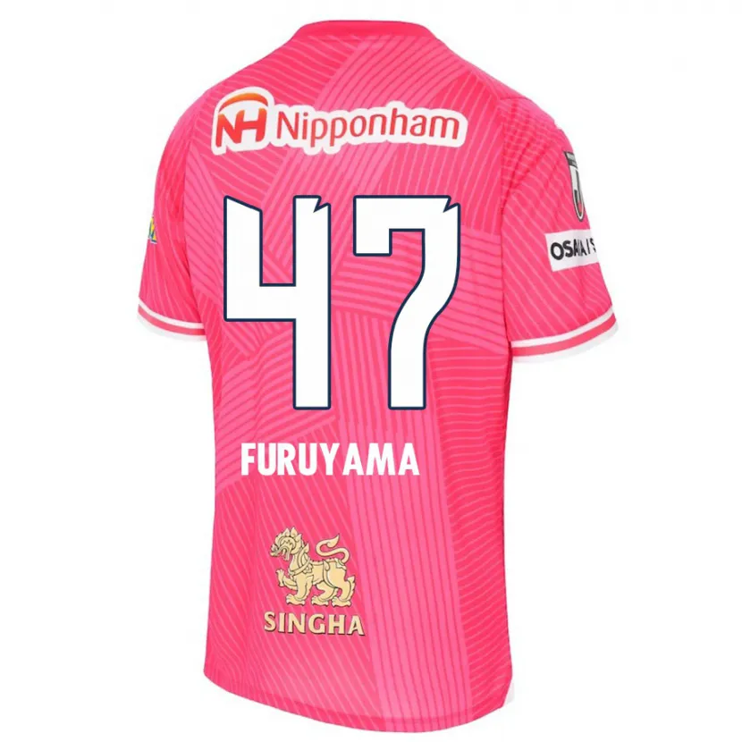 Danxen Niño Camiseta Kengo Furuyama #47 Rosa Blanco 1ª Equipación 2024/25 La Camisa