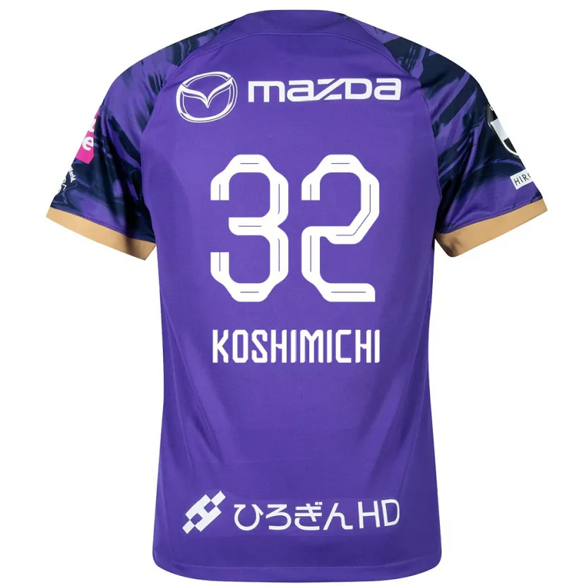 Danxen Niño Camiseta Sota Koshimichi #32 Púrpura Blanco 1ª Equipación 2024/25 La Camisa