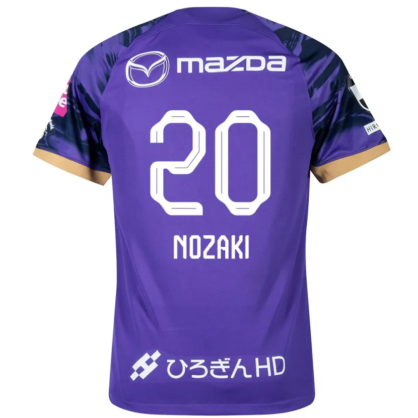 Danxen Niño Camiseta Kota Nozaki #20 Púrpura Blanco 1ª Equipación 2024/25 La Camisa