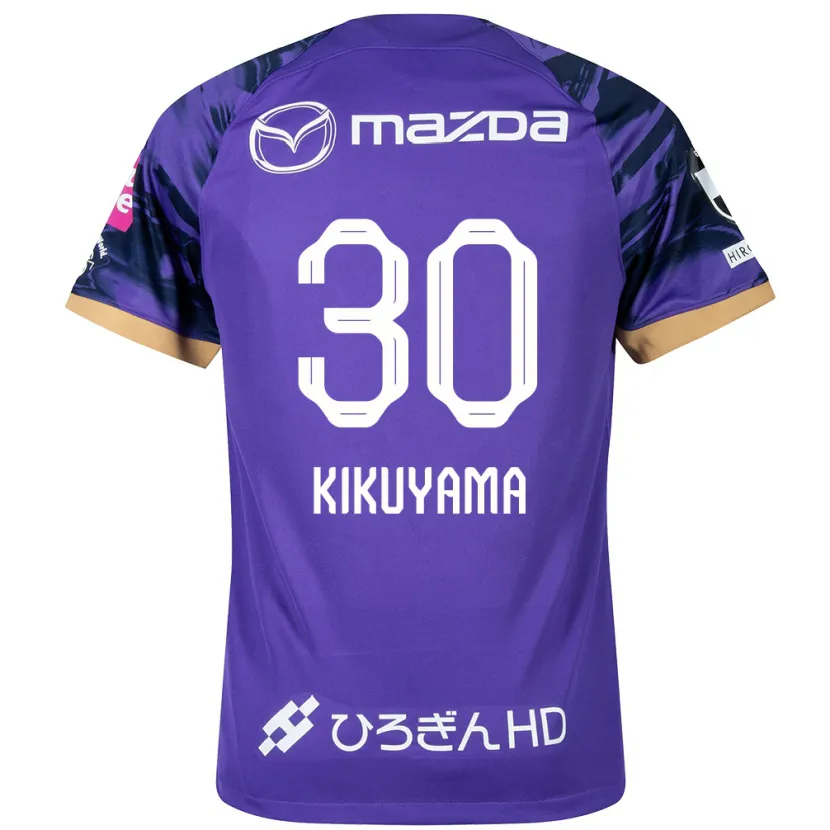 Danxen Niño Camiseta Rio Kikuyama #30 Púrpura Blanco 1ª Equipación 2024/25 La Camisa