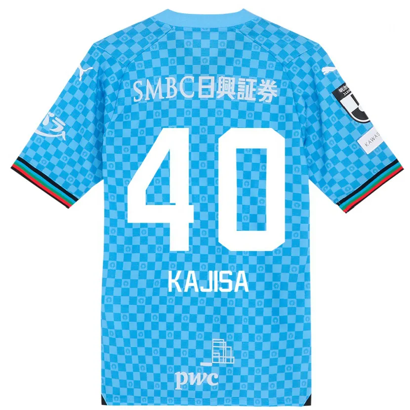 Danxen Niño Camiseta Umi Kajisa #40 Azul Celeste 1ª Equipación 2024/25 La Camisa