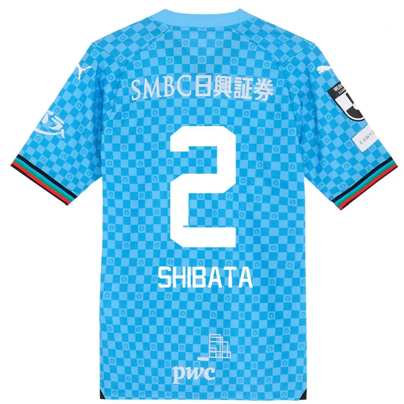 Danxen Niño Camiseta Shotaro Shibata #2 Azul Celeste 1ª Equipación 2024/25 La Camisa