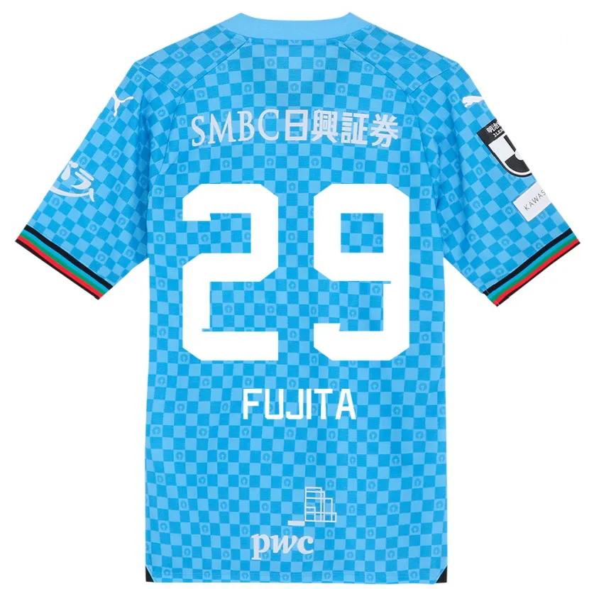 Danxen Niño Camiseta Asuto Fujita #29 Azul Celeste 1ª Equipación 2024/25 La Camisa