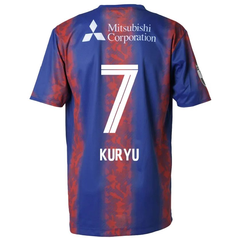 Danxen Niño Camiseta Kuryu Matsuki #7 Azul Rojo 1ª Equipación 2024/25 La Camisa