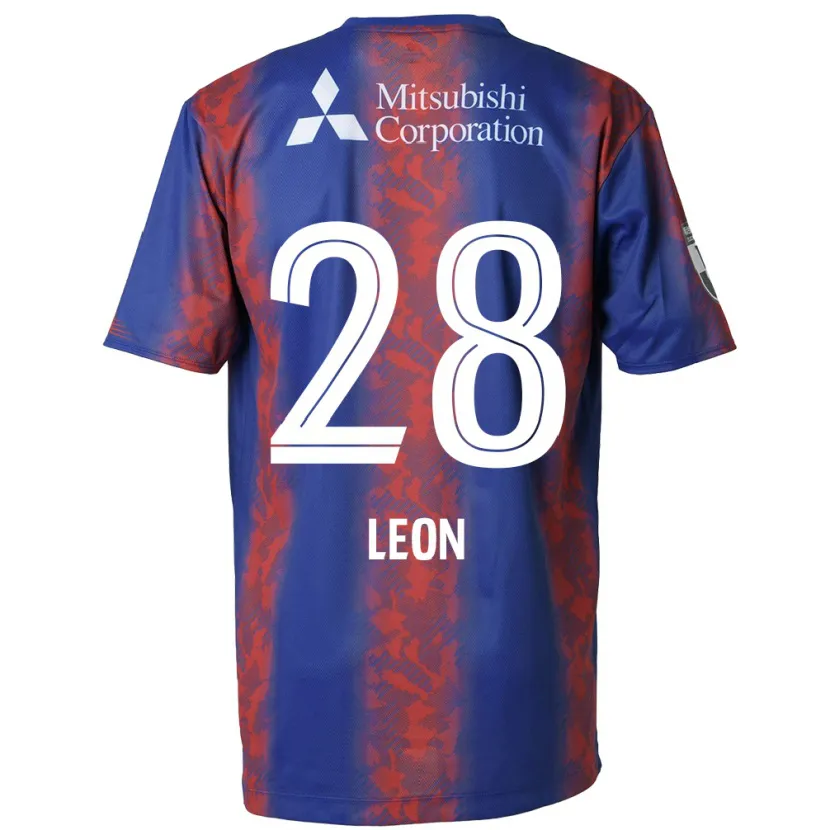 Danxen Niño Camiseta Leon Nozawa #28 Azul Rojo 1ª Equipación 2024/25 La Camisa